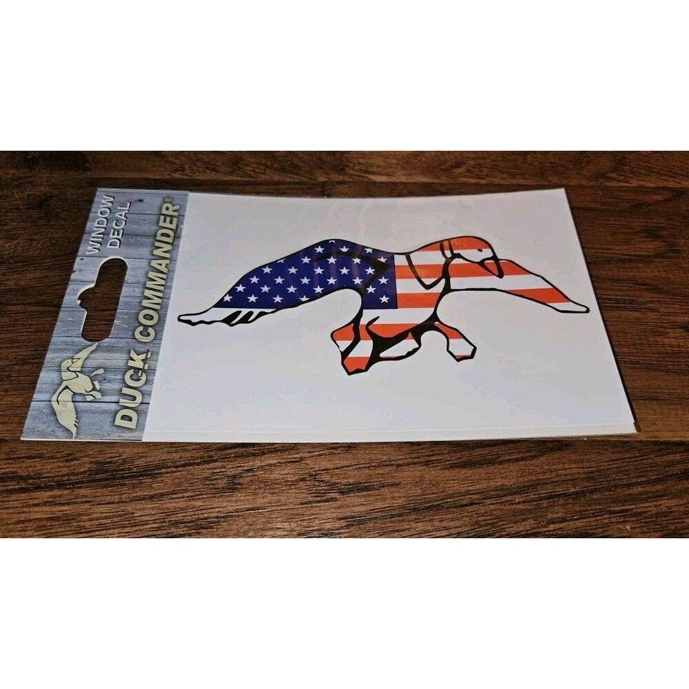 Duck Commander Patriotic Decal Window Sticker Fierce Products NOS 6"x3" NEW